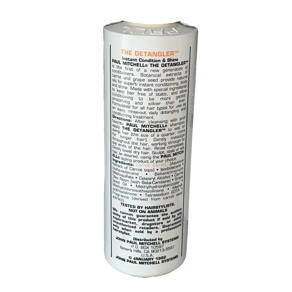 Paul Mitchell‎ The Detangler Condition & Shine Old Packaging Original 8 Fl Oz